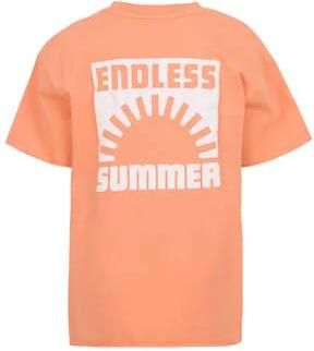 Shoeby T-shirt met printopdruk oranje Jongens Katoen Ronde hals Printopdruk 110 116 - Foto 3