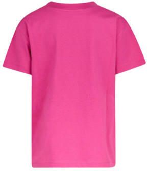 Shoeby T-shirt met printopdruk roze Meisjes Katoen Ronde hals Printopdruk 122 128 - Foto 1