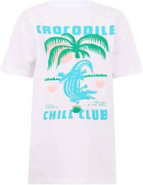 Shoeby T-shirt met printopdruk wit Jongens Katoen Ronde hals Printopdruk 146 152 - Foto 3