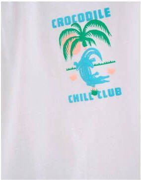 Shoeby T-shirt met printopdruk wit Jongens Katoen Ronde hals Printopdruk 146 152 - Foto 2