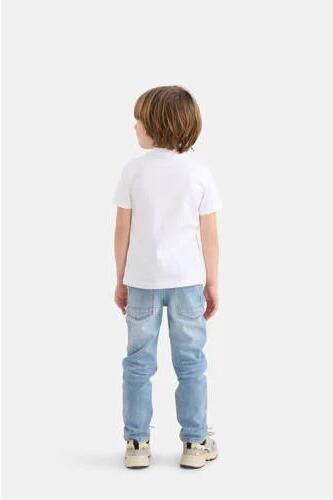 Shoeby T-shirt met printopdruk wit Jongens Katoen Ronde hals Printopdruk 110 116 - Foto 2