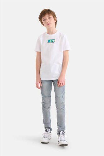 Shoeby T-shirt met printopdruk wit Jongens Katoen Ronde hals Printopdruk 110 116 - Foto 3