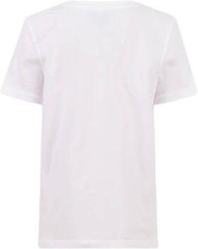 Shoeby T-shirt met printopdruk wit Jongens Katoen Ronde hals Printopdruk 122 128 - Foto 3