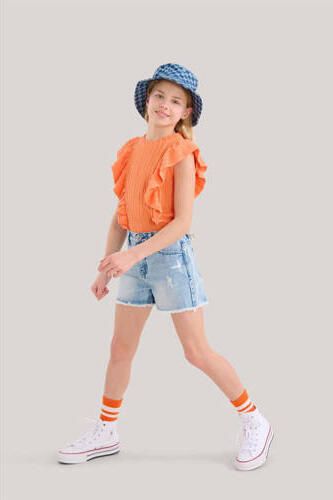Shoeby T-shirt oranje Meisjes Polyester Ronde hals 122 128