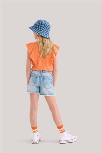 Shoeby T-shirt oranje Meisjes Polyester Ronde hals 122 128 - Foto 2