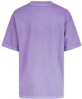 Shoeby T-shirt paars Jongens Katoen Ronde hals Effen 110 116