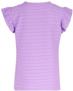 Shoeby T-shirt paars Meisjes Polyester Ronde hals Effen 158 164