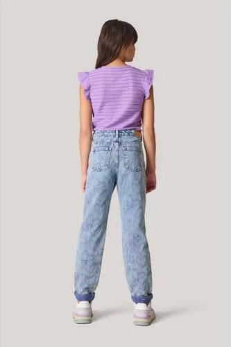 Shoeby T-shirt paars Meisjes Polyester Ronde hals Effen 158 164 - Foto 3