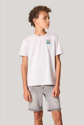 Shoeby T-shirt wit Jongens Katoen Ronde hals Effen 134 140 - Foto 2