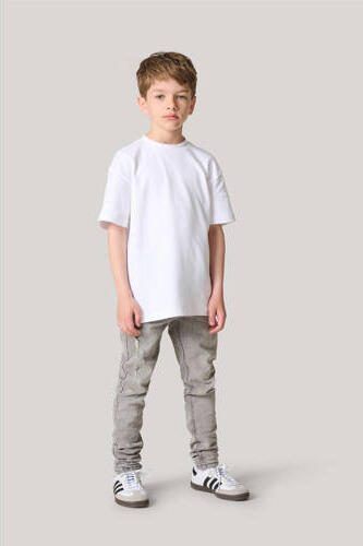 Shoeby T-shirt wit Jongens Katoen Ronde hals Effen 122 128