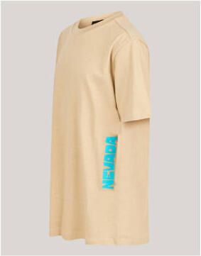 Shoeby T-shirt zand Beige Jongens Katoen Ronde hals Effen 134 140 - Foto 3