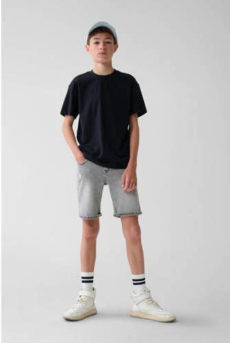 Shoeby T-shirt zwart Jongens Katoen Ronde hals Effen 170 176 - Foto 3