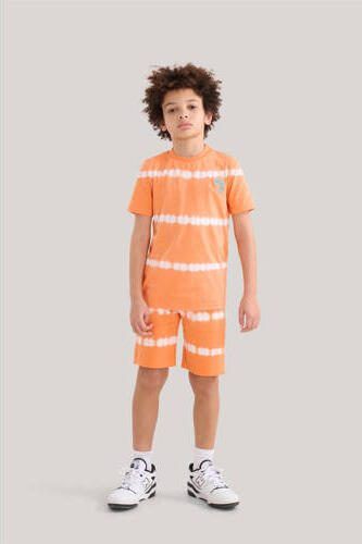 Shoeby tie-dye short oranje Korte broek Jongens Katoen Tie-dye 110 116