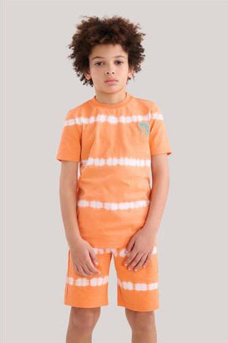 Shoeby tie-dye short oranje Korte broek Jongens Katoen Tie-dye 110 116 - Foto 2