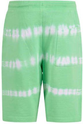 Shoeby tie-dye sweatshort appeltjesgroen wit Korte broek Jongens Katoen 110 116