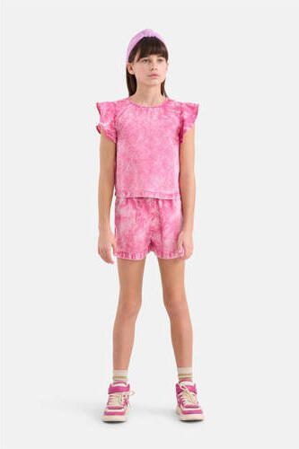 Shoeby tie-dye sweatshort paars Korte broek Meisjes Lyocell Tie-dye 122 128