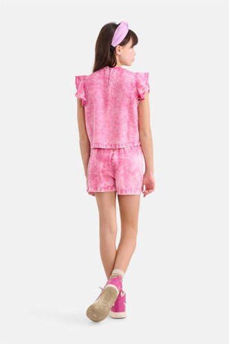 Shoeby tie-dye sweatshort paars Korte broek Meisjes Lyocell Tie-dye 122 128 - Foto 2