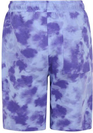 Shoeby tie-dye sweatshort paars lila Korte broek Jongens Katoen Tie-dye 110 116