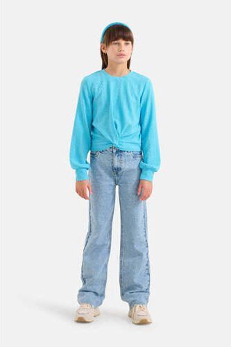 Shoeby top blauw Meisjes Polyester Ronde hals Effen 110 116 - Foto 3