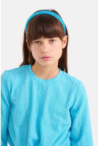 Shoeby top blauw Meisjes Polyester Ronde hals Effen 110 116 - Foto 2
