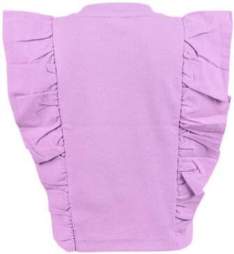 Shoeby top lila Paars Meisjes Katoen Ronde hals Effen 110 116 - Foto 3