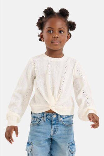 Shoeby top offwhite Wit Meisjes Polyester Ronde hals Effen 110 116 - Foto 3