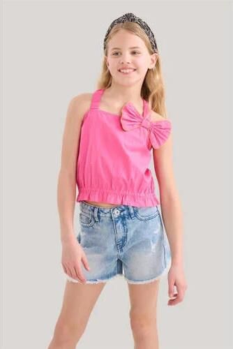 Shoeby top roze Meisjes Katoen Vierkante hals Effen 158 164 - Foto 2