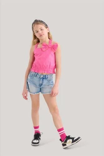 Shoeby top roze Meisjes Katoen Vierkante hals Effen 158 164 - Foto 3