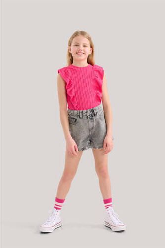Shoeby top roze Meisjes Polyester Ronde hals Effen 158 164
