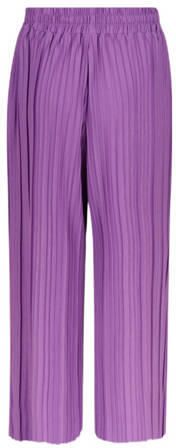 Shoeby wide leg broek paars Meisjes Polyester Effen 134 140