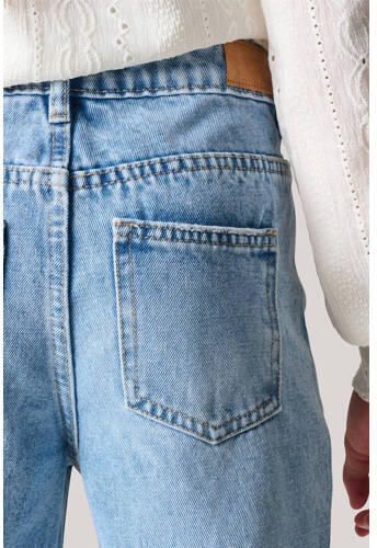 Shoeby wide leg jeans medium blue denim Blauw Effen 134 - Foto 2