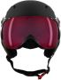Sinner ski helm met vizier Typhoon Visor mat zwart (rode lens) Skihelm ABS 57 - Thumbnail 2