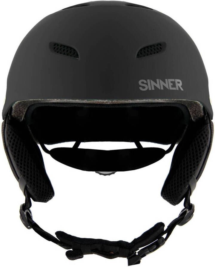 Sinner ski helm Bingham mat zwart Skihelm ABS 53