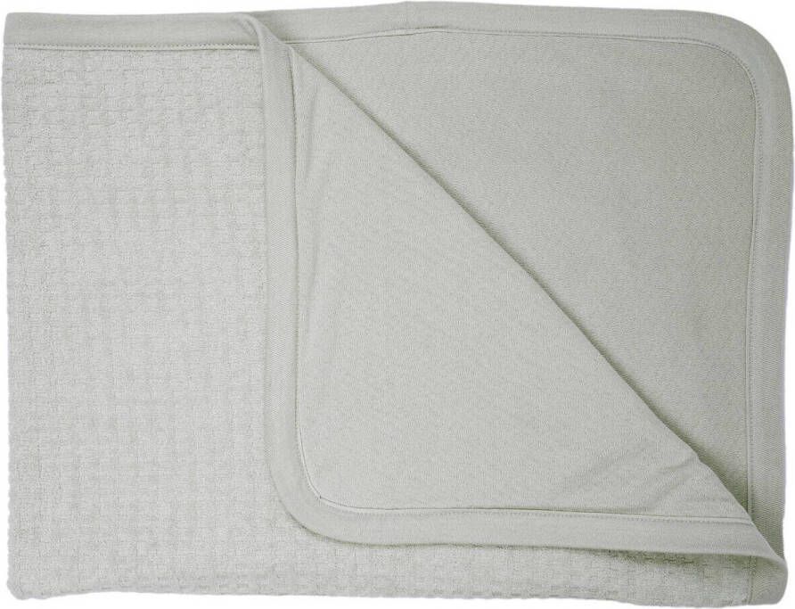 Snoozebaby ledikantdeken T.O.G. 2.0 Mystic Mint Babydeken Groen Effen