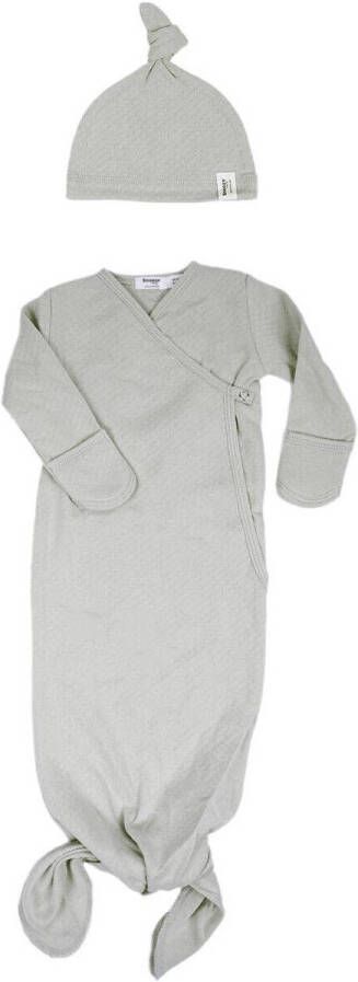 Snoozebaby new born cocoon incl hat Babyslaapzak Groen Effen
