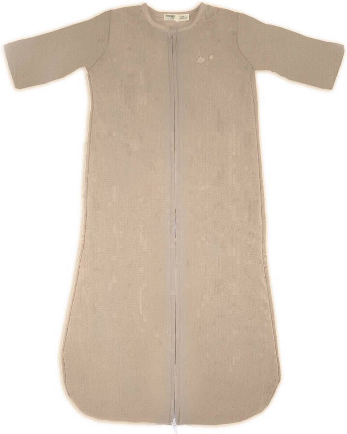 Snoozebaby baby slaapzak Desert Sand Babyslaapzak Beige Effen 90