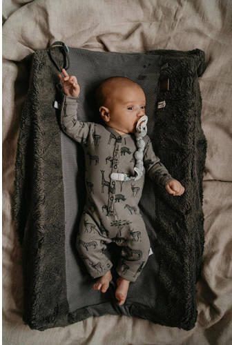 Snoozebaby aankleedkussenhoes Happy Dressing Grijs Effen - Foto 2