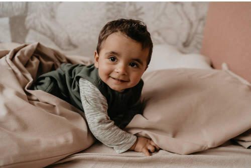 Snoozebaby baby slaapzak Dark Green Babyslaapzak Groen Effen 70