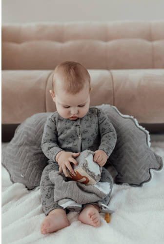 Snoozebaby boxpak cloudy grey Romper Grijs Katoen Ronde hals 50 56 - Foto 2