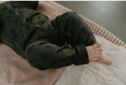 Snoozebaby boxpak Dark Green Groen Katoen V-hals All over print 62 68 - Foto 4