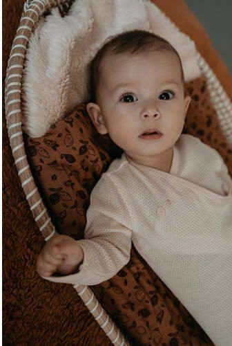 Snoozebaby geboortepakje cocoon incl mutsje Babyslaapzak Ecru Effen - Foto 3