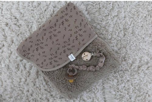 Snoozebaby ledikant deken beige Babydeken Effen | Babydeken van - Foto 4