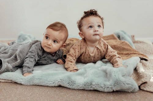 Snoozebaby ledikant deken roze Babydeken Effen | Babydeken van - Foto 4