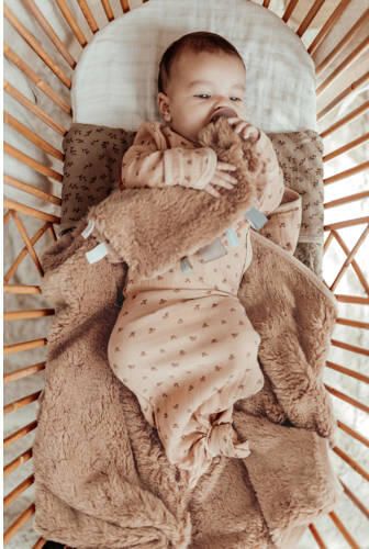 Snoozebaby wiegdeken roze Babydeken Effen | Babydeken van - Foto 4