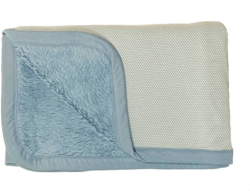 Snoozebaby wiegdeken TOG 2 Babydeken Blauw Effen | Babydeken van - Foto 2