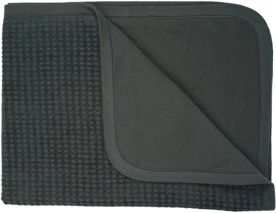 Snoozebaby wiegdeken T.O.G. 2.0 dark green Babydeken Groen Effen