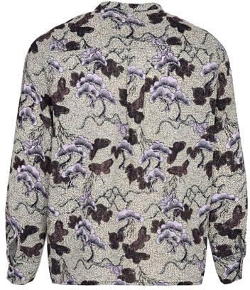 Sofie Schnoor blouse met all over print beige zwart lila Meisjes Polyester Mao kraag 128 - Foto 4