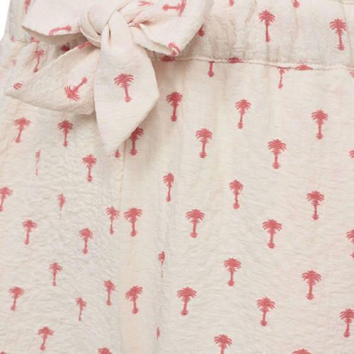 Sofie Schnoor casual short met all over print ecru roze Korte broek Meisjes Polyester 176 - Foto 3