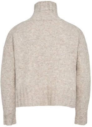 Sofie Schnoor gemêleerde gebreide coltrui beige Melée 128