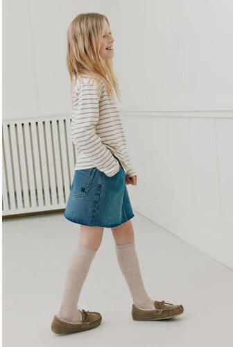 Sofie Schnoor girls gestreepte longsleeve ecru Meisjes Katoen Polokraag - Foto 4